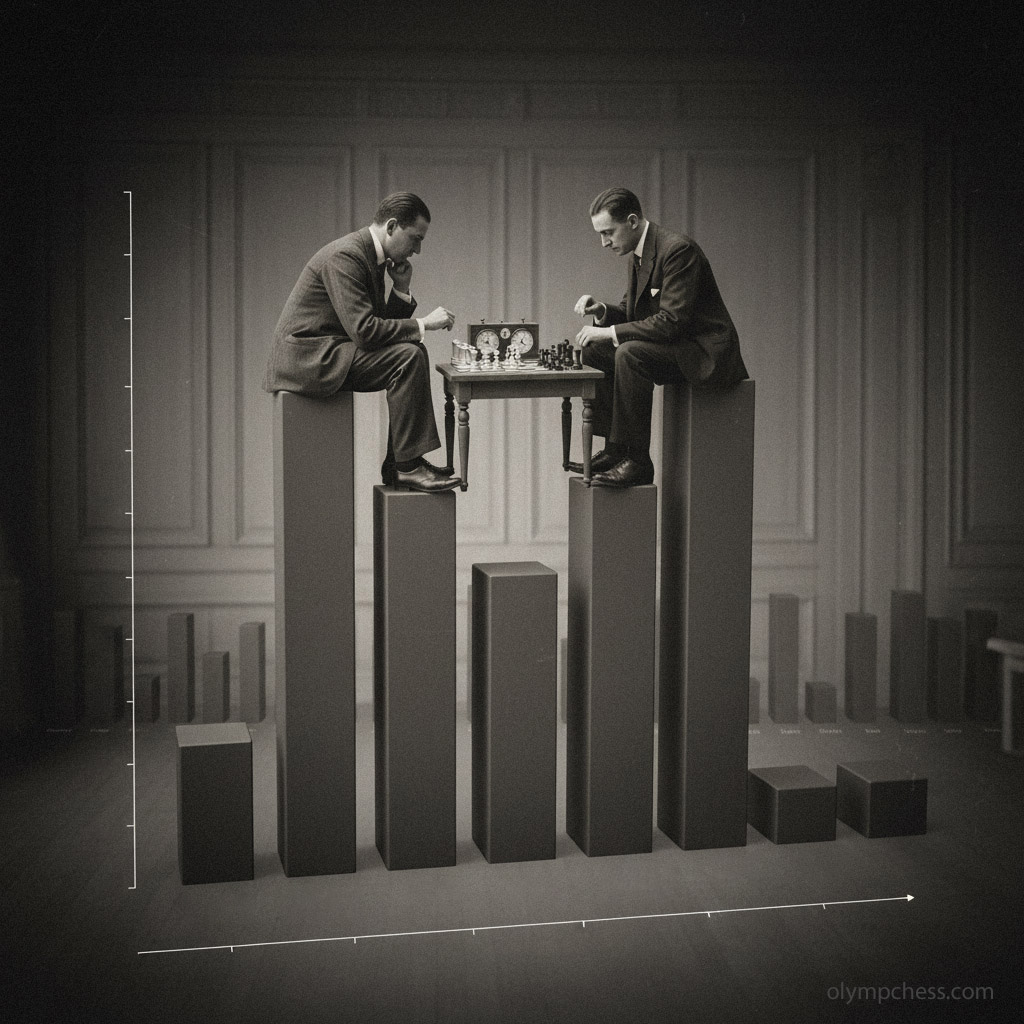 Risk factor ranking chart for the 1st Chess Olympiad in London 1927