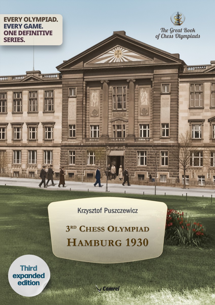 3rd Chess Olympiad Hamburg 1930 – e-book cover from The Great Book of Chess Olympiads