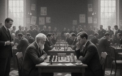 Dramatic moments from the first Chess Olympiad in London 1927
